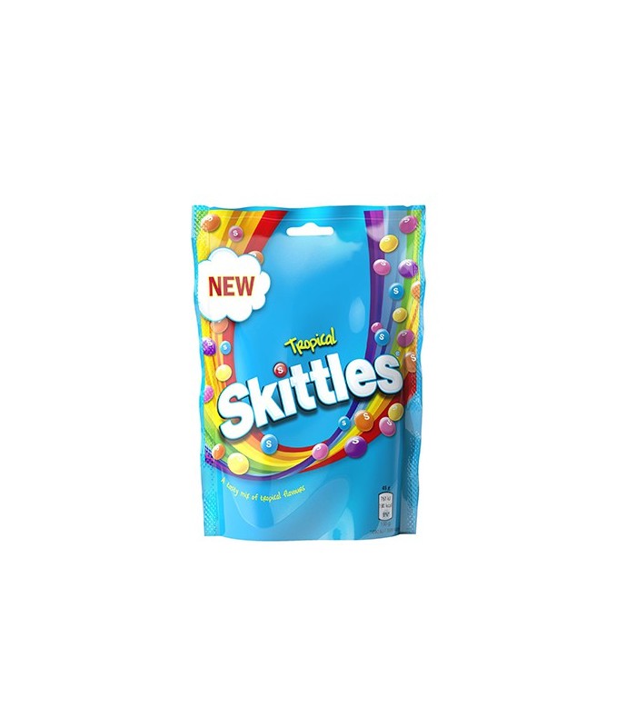 Skittles دراژه شکلاتی میوه های استوایی 196 گرم اسکیتلز
