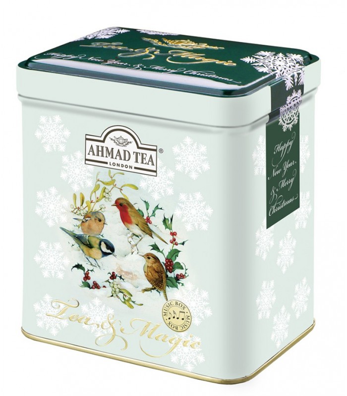 Ahmad Tea چای جعبه فلزی موزیکال 80 گرمی احمد تی