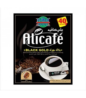 Alicafe قهوه فوری جینسینگ دار بلک گلد 40 عددی علی کافه
