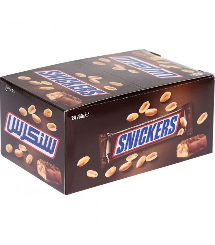 Snickers پک 24 عددی شکلات کاراملی اسنیکرز