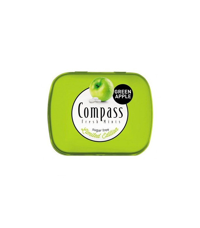 Compass قرص خوشبو کننده دهان سیب سبز 50 عددی کامپس