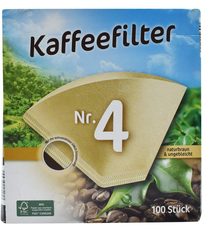 Filtropa فیلتر قهوه سایز چهار 100 عددی فیلتروپا