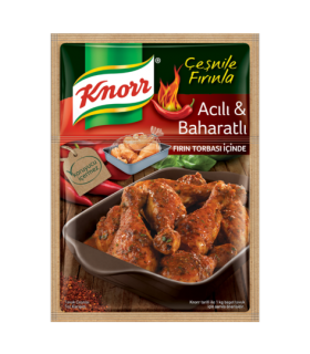 Knorr کیسه پخت مرغ همراه با ادویه مخصوص 34 گرمی کنور