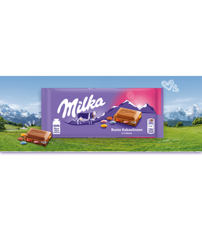 Milka شکلات شیری اسمارتیزی 100 گرمی میلکا