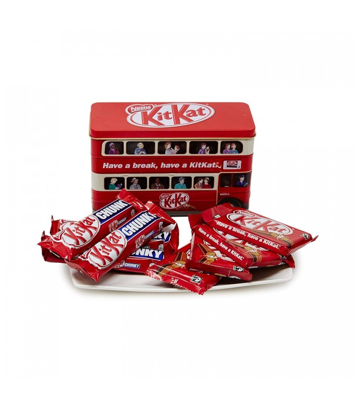Kit Kat جعبه فلزی اتوبوس لندن شکلات کیت کت