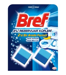 Bref قرص خوشبو کننده و ضد عفونی کننده فلاش تانک 50 گرمی 2 عددی برف