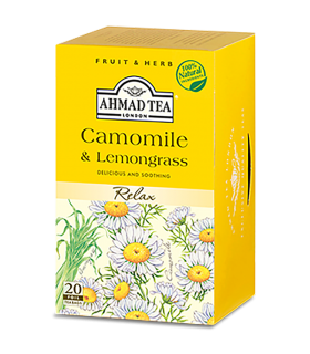Ahmad Tea دمنوش آرامش بخش بابونه و لمون گرس 20 عددی احمد تی