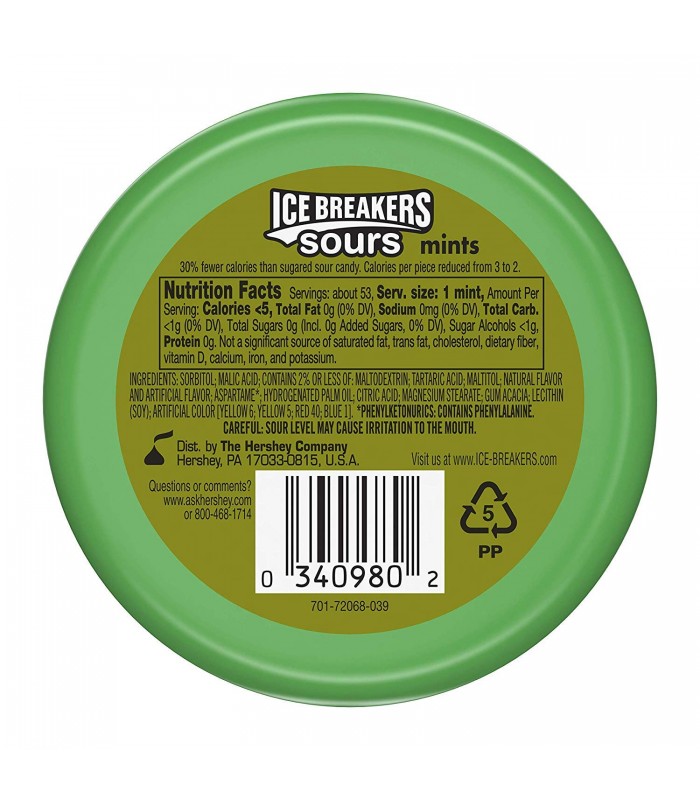 Ice Breakers خوشبوکننده دهان هندوانه، سیب سبز و نارنگی آیس برکرز