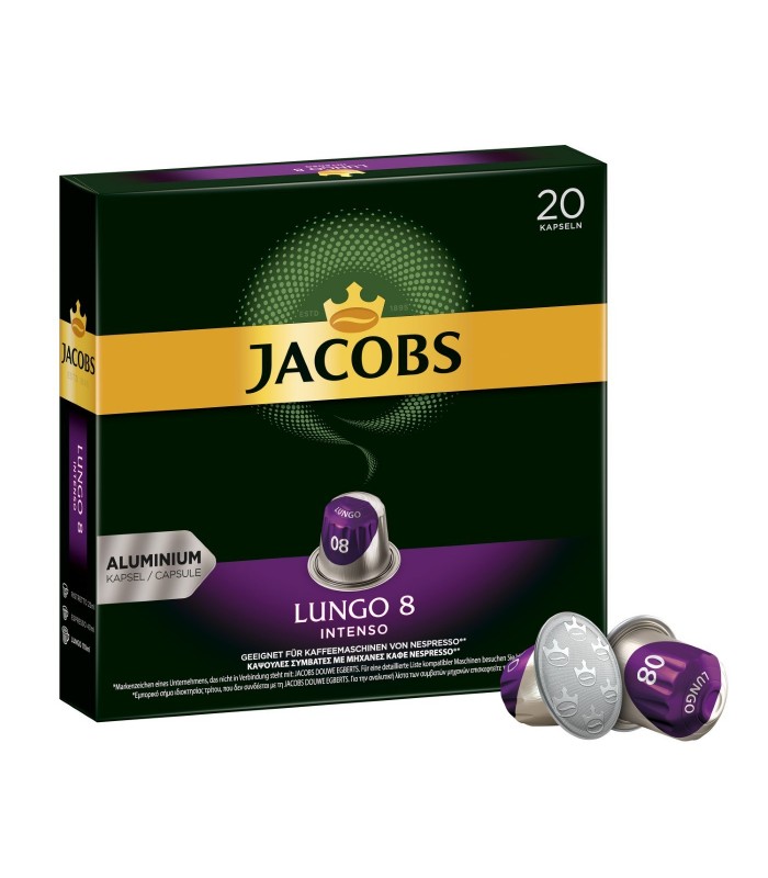 Jacobs کپسول قهوه لانگو 8 اینتنسو 20 عددی جاکوبز