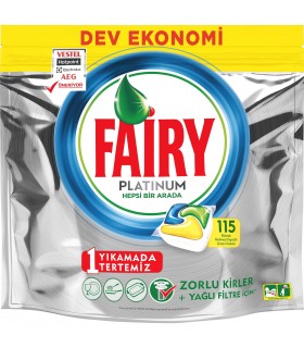 Fairy قرص ماشین ظرفشویی پلاتینوم 115 عددی فیری