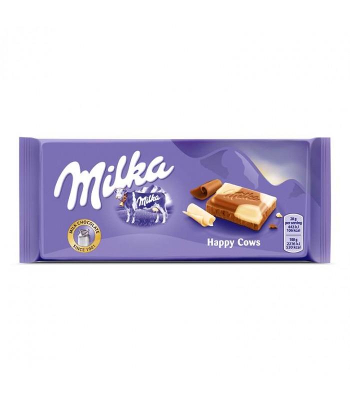 Milka شکلات شیری هپی کاوز 100 گرمی میلکا