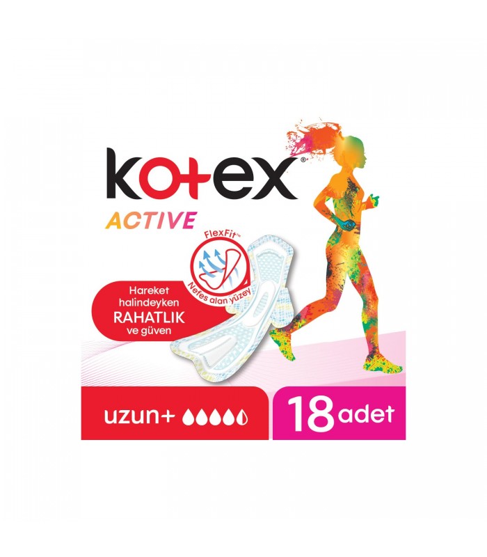 Kotex نوار بهداشتی مخصوص فعالیت 18 عددی کوتکس