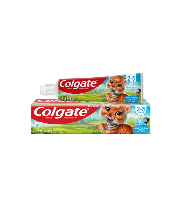 Colgate خمیر دندان کودک ضد پلاک 2 تا 5 سال 50 میل کلگیت