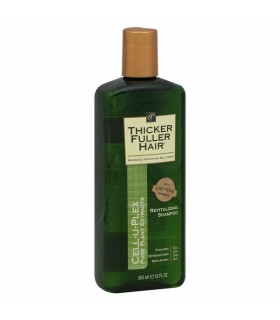 Thicker Fuller Hair شامپو گیاهی احیا کننده کافئین 355 میلی لیتر تیکر فولر هیر