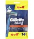 Gillette خودتراش بلو تو پلاس سه تیغه 14 عددی ژیلت