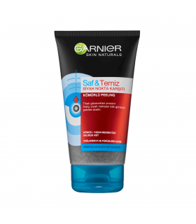 Garnier اسکراب لایه بردار ضد جوش سرسیاه ذغال 155 میل گارنیه