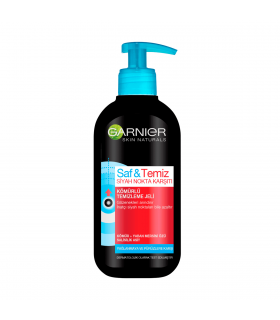 Garnier ژل شست و شوی صورت ضد جوش سرسیاه ذغال 155 میل گارنیه